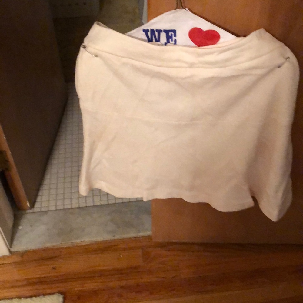 Off white winter short skirt